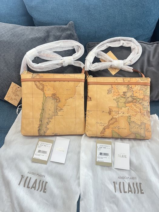 ALVIERO MARTINI shoulder bag Bandoleira.Нови,100%оригинални.С етикети,