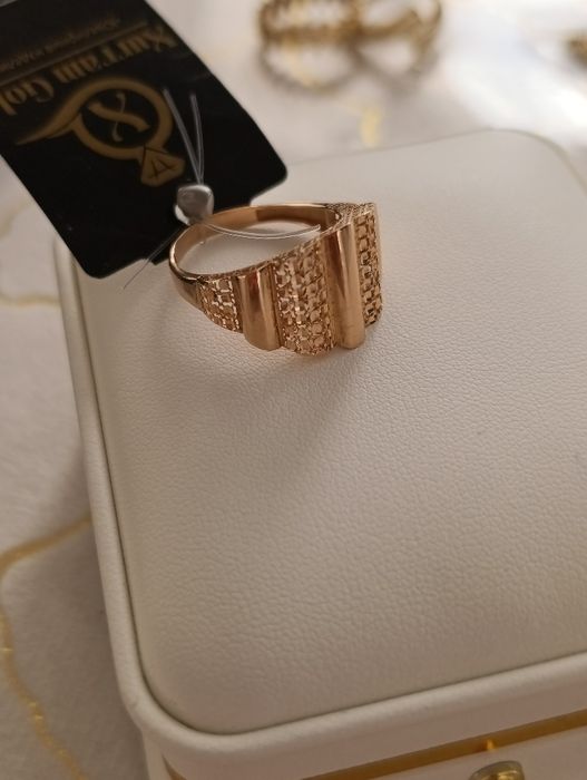 Золотое кольцо, проба 583, вес 1,71 гр размер 19,5