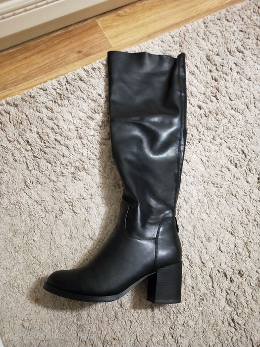 Демисезонные удлиненные сапоги