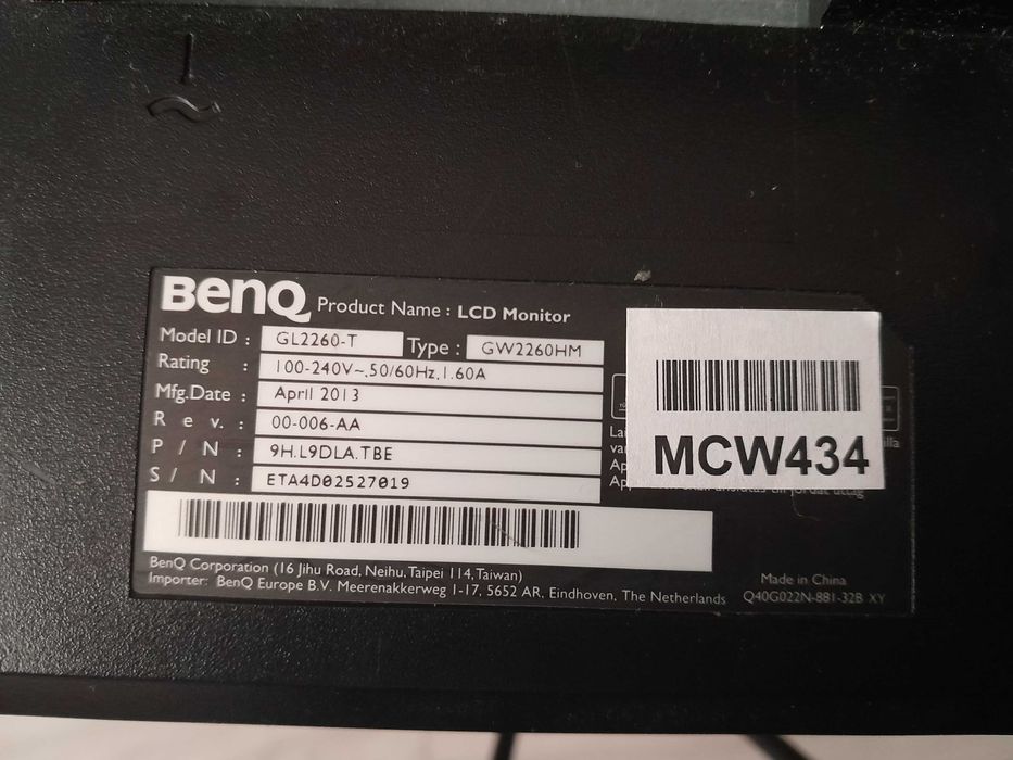 MONITOR 21,5" led BENQ