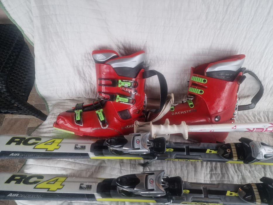 Schiuri Fischer air carbon 166cm clapari marimea 44,bețe