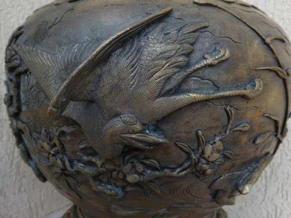 Vas asiatic Rar| bronz | atelier Yoshida Zo Kyoto | Japonia |cca. 1880