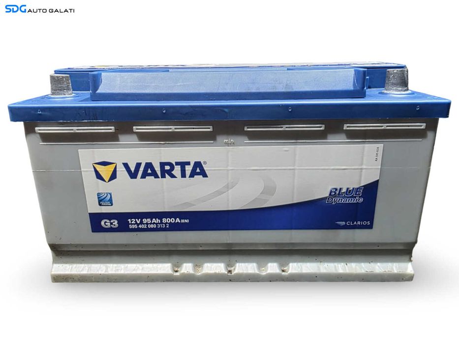 Baterie Acumulator Auto 95AH 800A 595402080 5954020803132 Varta Multimarca Volkswagen Audi Seat Skoda Ford Opel Toyota BMW Mercedes Renault Peugeot Dacia [D1078]