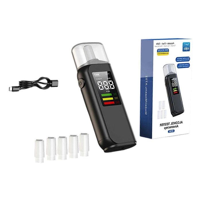 Алкотестер, професионален тестер за алкохол с LCD дисплей
