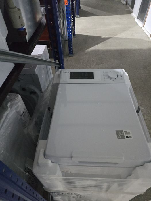 Нова смарт пералня с горно зареждане Candy TCA273D2-S ProWash 300, 41 см - 7 кг - бяла