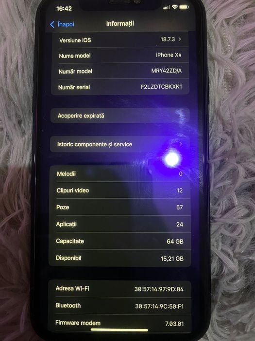Vând iphone xr  64 gb