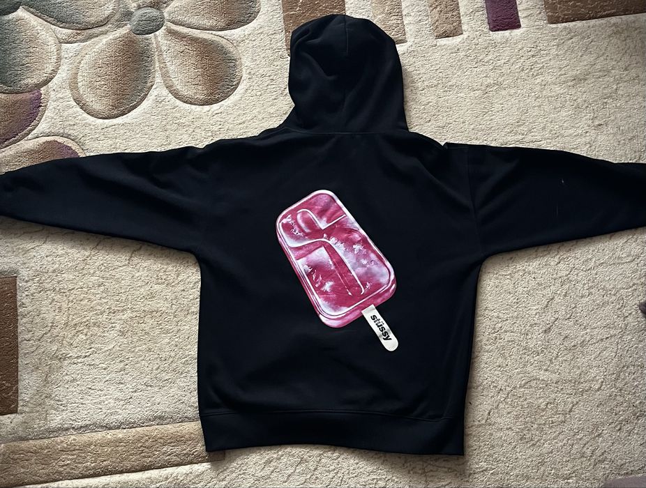 Черный худи Stussy