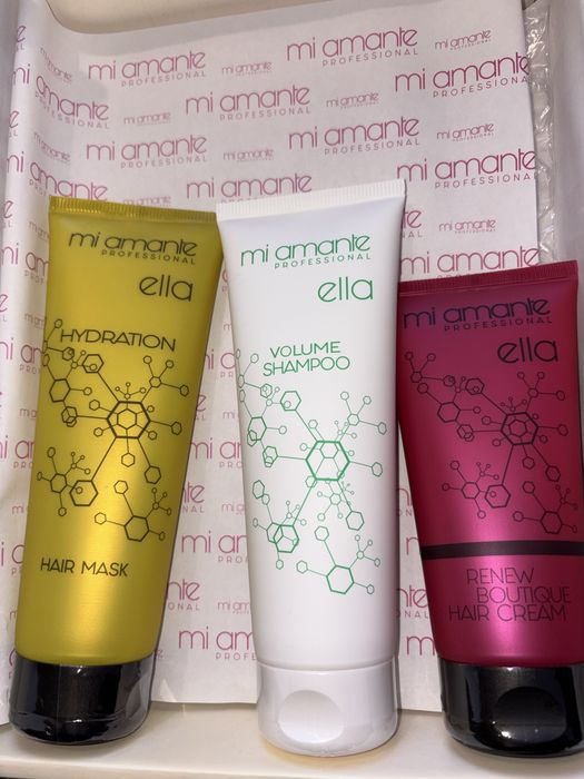 хидратираща маска,шампоан за обем, крем за коса Miamante (неотворени)