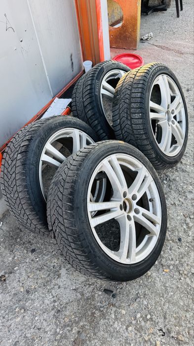 Jante 18 pt Audi sau Passat 5x112  .cu anvelope Iarna