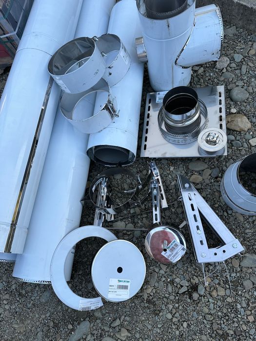 Horn Coș de Fum Inox izolat