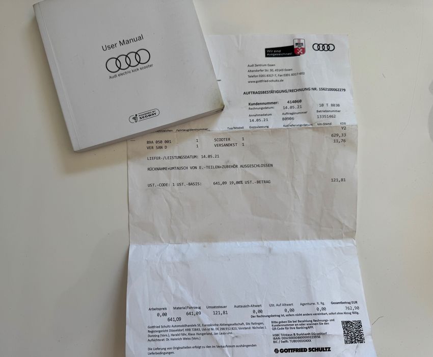 Audi Ел. Тротинетка