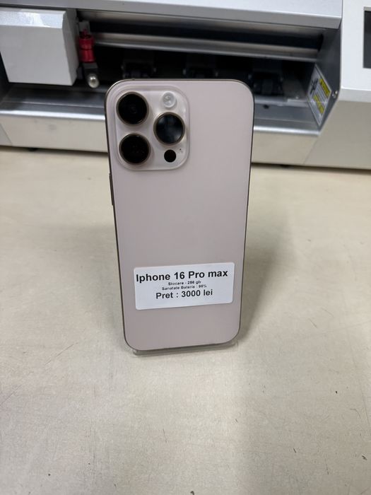 Iphone 16 pro max / 256 gb / 96% baterie / garantie