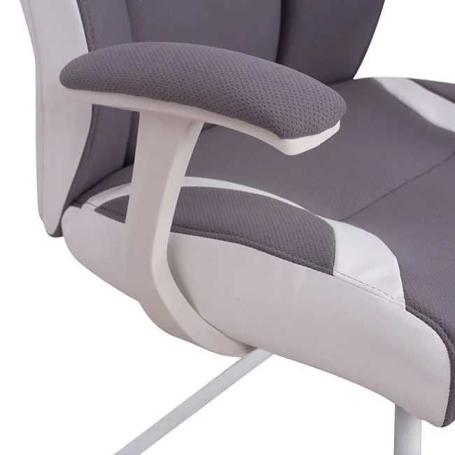 Луксозен Посетителски стол Комо HM1102 - сив, Последн брой,Промо цена!