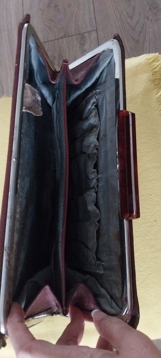 Винтажный клатч  кожанный 40 годы