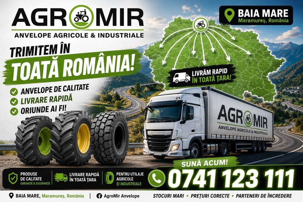 OCAZIE TAURUS Cauciucuri tractor 540/65r34 145A8 anvelope tractor John Deere Fendt Case IH New Holland Massey Ferguson Deutz-Fahr Valtra