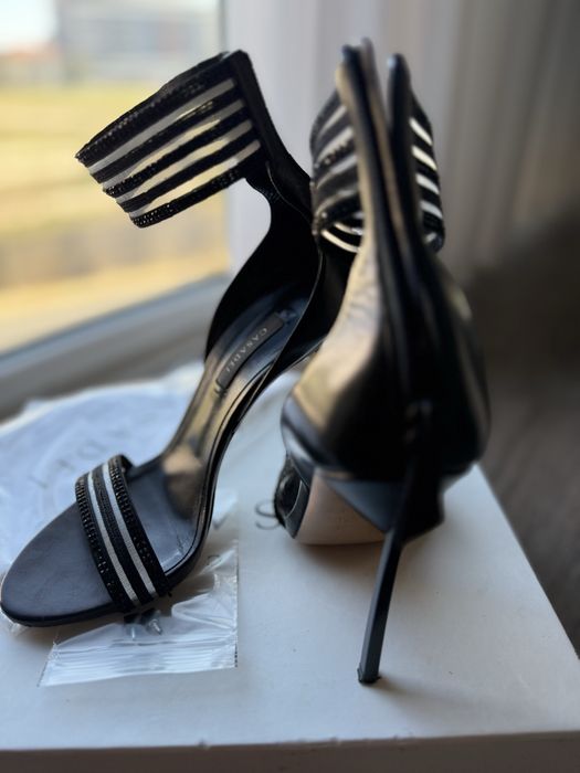 Casadei sandale cu strasuri, toc 12 cm, mărimea 38, originale