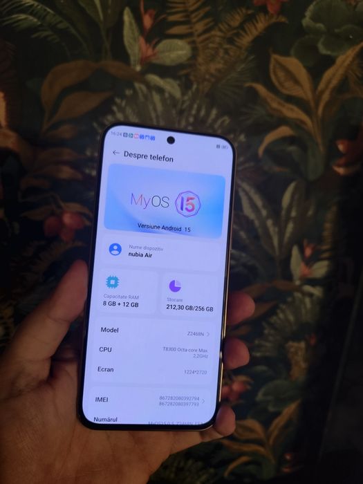 Nubia Air 256gb Desert Titanium CA iPhone 17 air subtire nou Garantie
