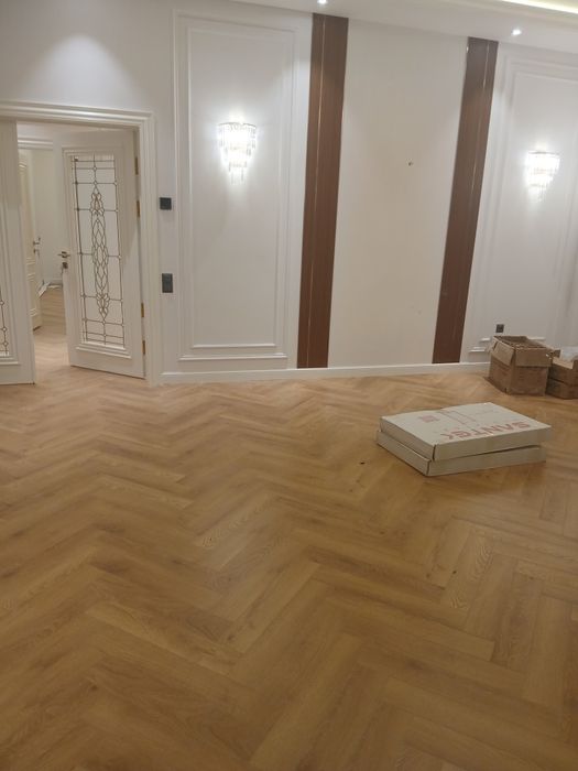 Laminat ustasi tarket teramiz  Nalivnoy pol quyamiz