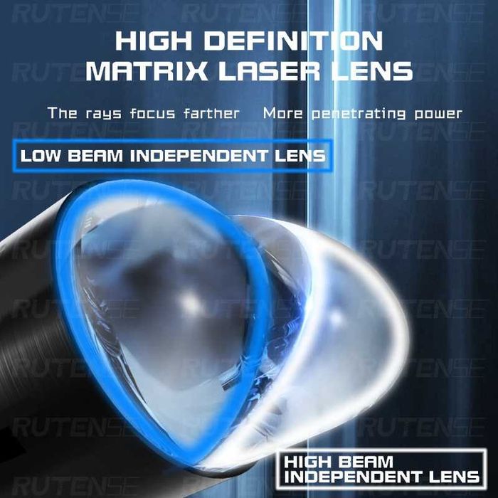 Set de 2 becuri led mini proiector Xentech light Y1 H7 sau H4 12v