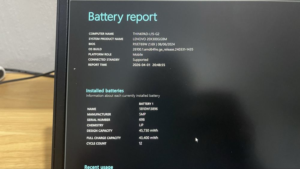 Lenovo L15 Gen2, i5-1135G7, 16GB Ram, в гаранция до 2/2027