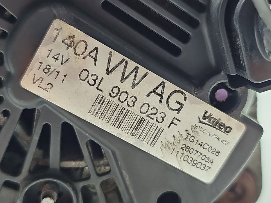 Alternator Volkswagen Polo (6R) [Fabr 2009-2016] 03L903023F 2.0 TDI CF