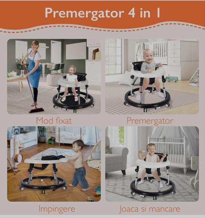 Vând Premergator Copii 3 in 1 Reglabil 9 Trepte KidProtect®
