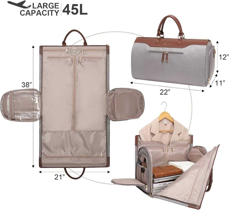 Чанта за дрехи за защита при пътуване, костюми рокли обувки