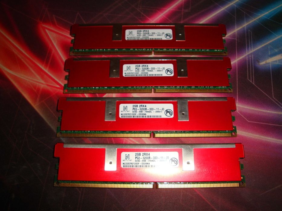 Memorie ram server ECC Netlist 4x 2GB 2RX4 PC2 3200