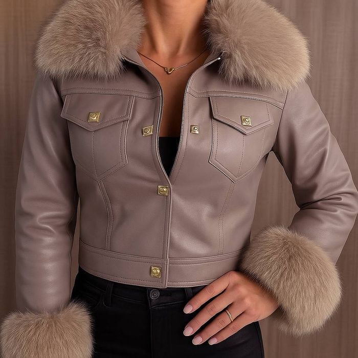 Хитово яке в цвят капучино