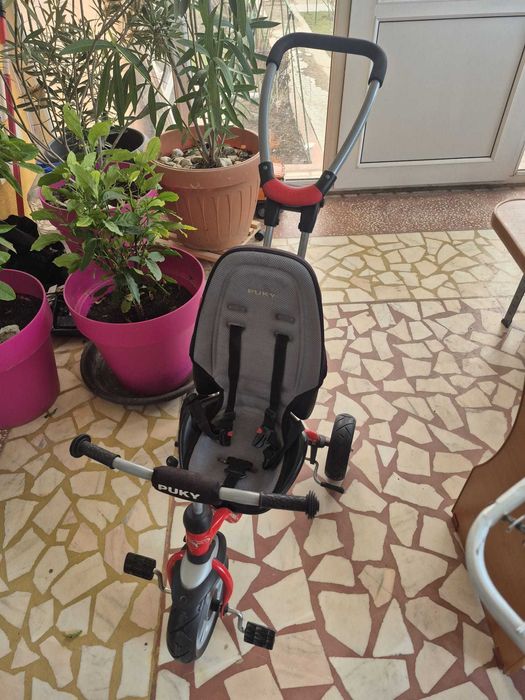 Tricicleta cu maner Puky Premium copii