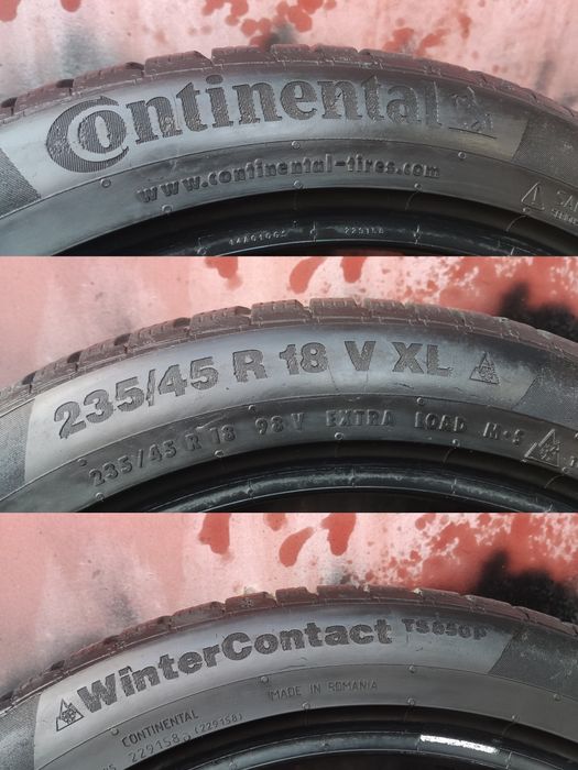 1бр.зимна  гума 235/45/18 Continental TS 850P
dot22
6.87mm
Добро състо