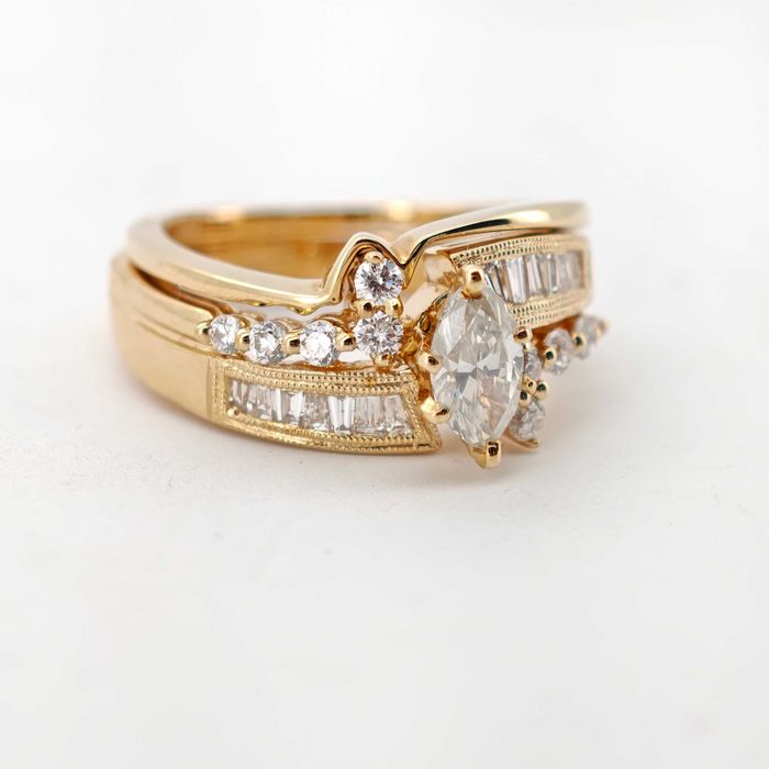 Inel aur 14k cu diamante 1.21ct