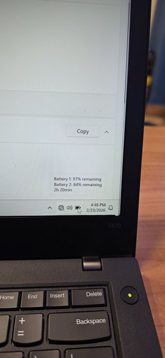 Lenovo ThinkPad T470-i5 6th, 8Gb Ram, 256Gb