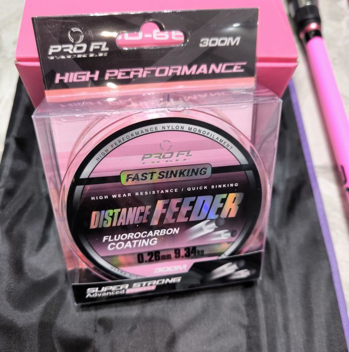 Feeder FL BLACK FORCE PINK 3.60m 60-180g + Mulineta PRO FL CD 6500