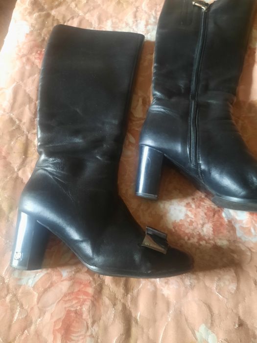 Ботильоны сапоги кожаные 36 размер.