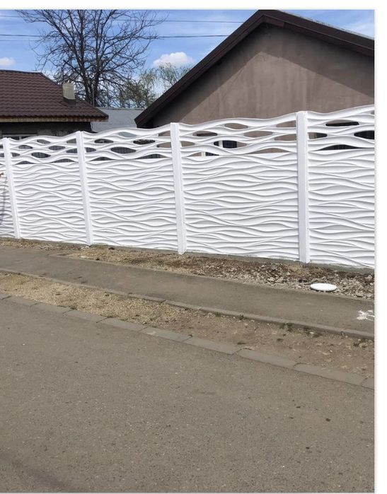 Garduri din placi beton diferite modele pret 40 lei