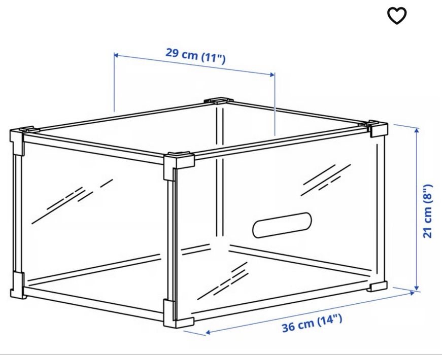 Ikea Skuffen кутия за обувки