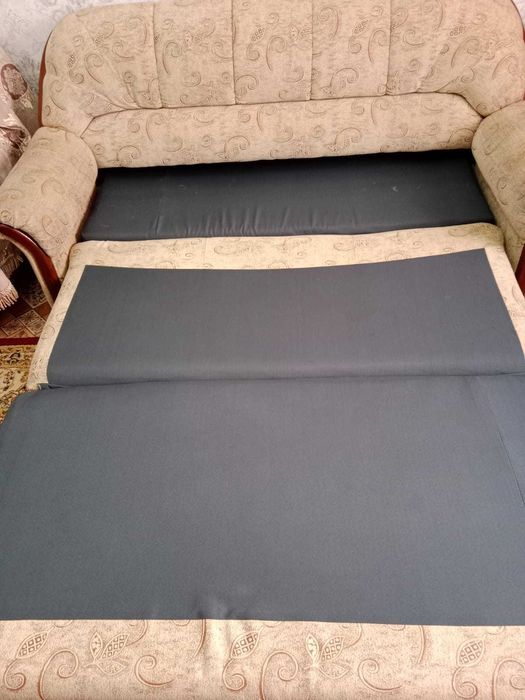 Тройка диван, 2хмест.диван и кресло б/у