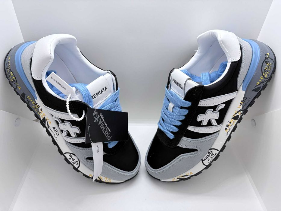 Adidasi Premiata Negru-Gri Sneakers