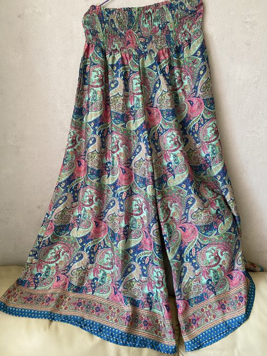 Дамски панталон пола естествена коприна