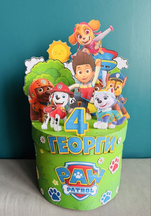 Картонена торта Пес Патрул Paw patrol