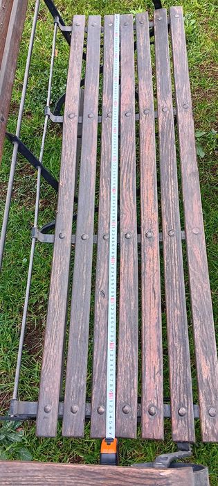 Троянски градински сгъваеми мебели,масив и ковано желязо-маса с2 пейки