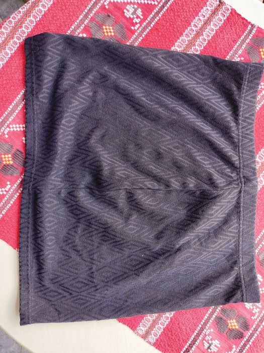 Fustă scurtă Blue Motion – Negru / Gri închis cu imprimeu geometric, Mărimea 44/46