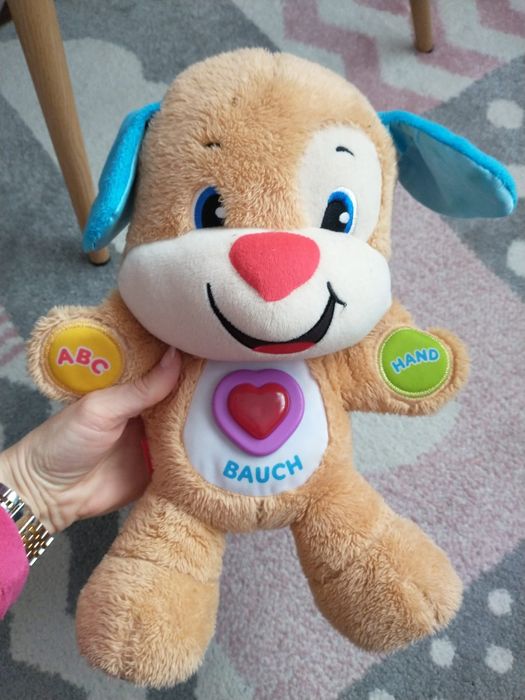 Cățelus Fischer Price in lb.germana