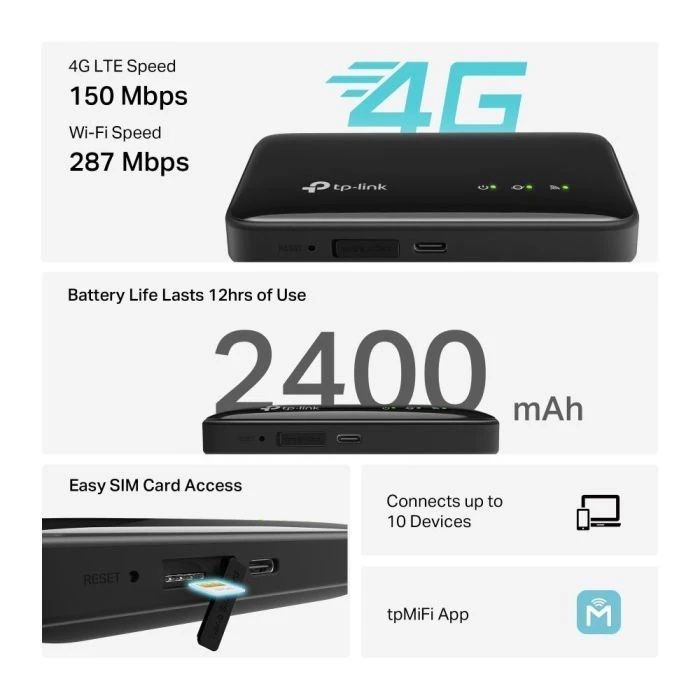 4G modem LTE Wi-Fi роутер TP-Link M7005 — Интернет везде!