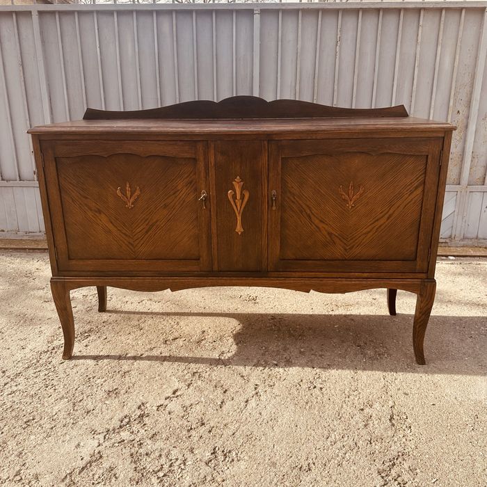 Шведски винтидж бюфет / скрин – масив, 1930–1940 г.