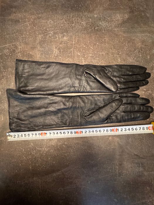 Дълги кожени ръкавици, размер S
