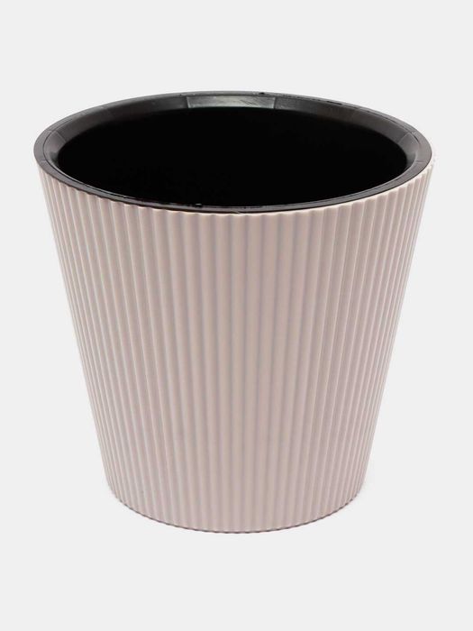 Gul tuvaklari plastmassadan. Spektr - Kashpo (qirrali)