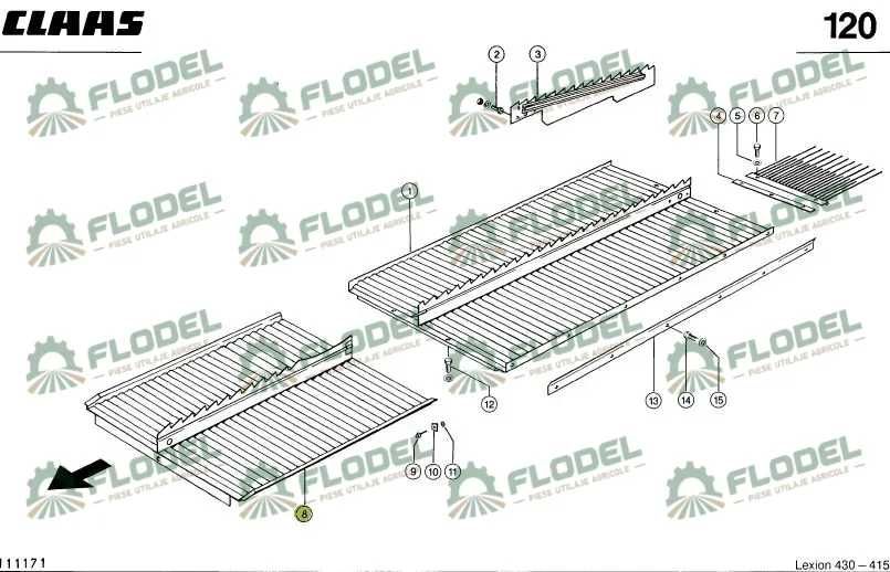 Plan inclinat CLAAS LEXION 739547 [GALVANIZAT]