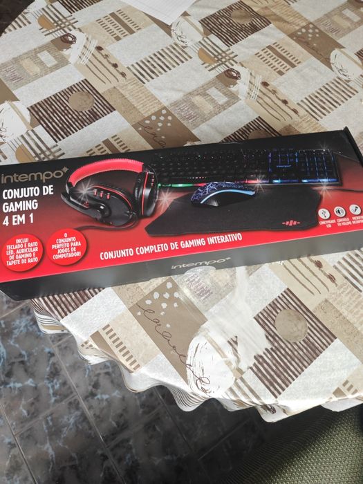Intempo-Нов Комплект геймърска мишка, клавиатура, слушалки и пад